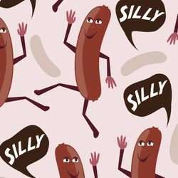 silly hyphen sausage