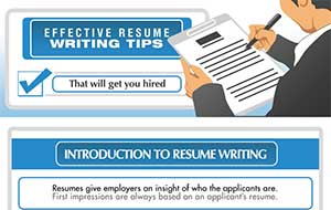 effective resume writing tips infographic
