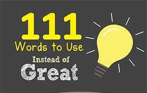 111 Words to Use Instead of Great (Infographic)