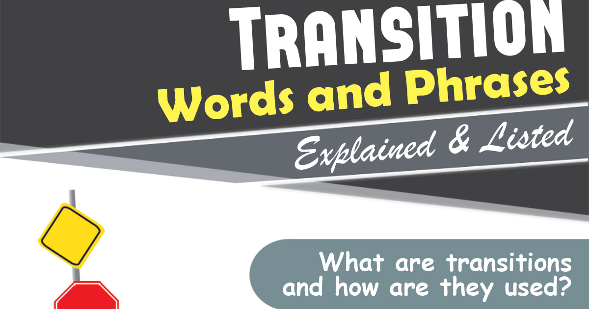 transition words instead of shows