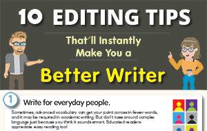 10 Editing Tips That'll Instantly Make You a Better Writer (Infographic)