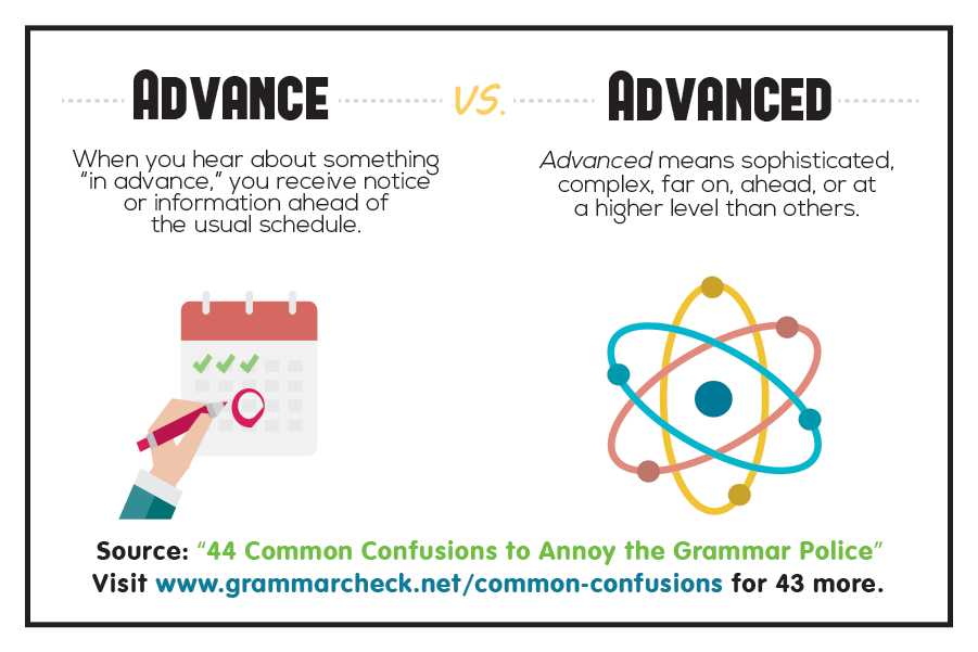 Advance vs. Advanced