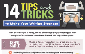 14 Tips and Tricks to Make Your Writing Stronger (Infographic)