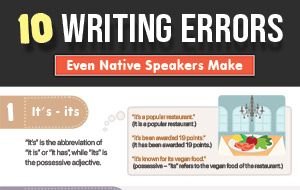 start off descriptive essay 10 Writing Errors Even Native Speakers Make (Infographic)