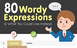 80 Wordy Expressions & What You Could Use Instead (Infographic)
