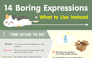 14 Boring Expressions & What to Use Instead (Infographic)