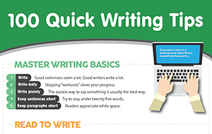 100 Quick Writing Tips (Infographic)