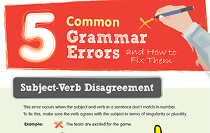 5 Common Grammar Errors and How to Fix Them (Infographic)