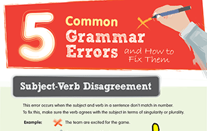 start off descriptive essay 5 Common Grammar Errors and How to Fix Them (Infographic)